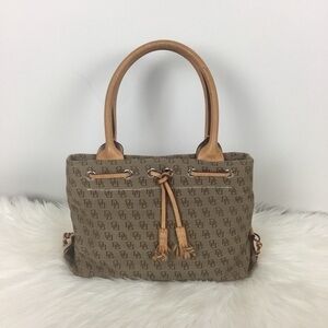 Dooney & Burke Canvas Mini Tassel Tote